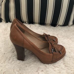 Real leather Tan/Brown 3 inch heels